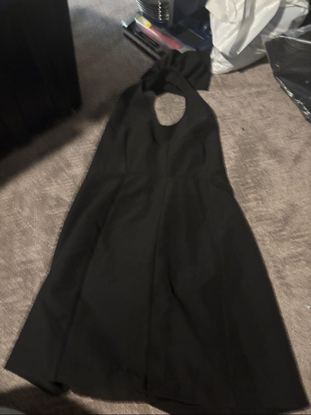 Gianni Bini Black Halter Mini Dress